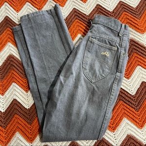 Vtg high rise grey denim jeans